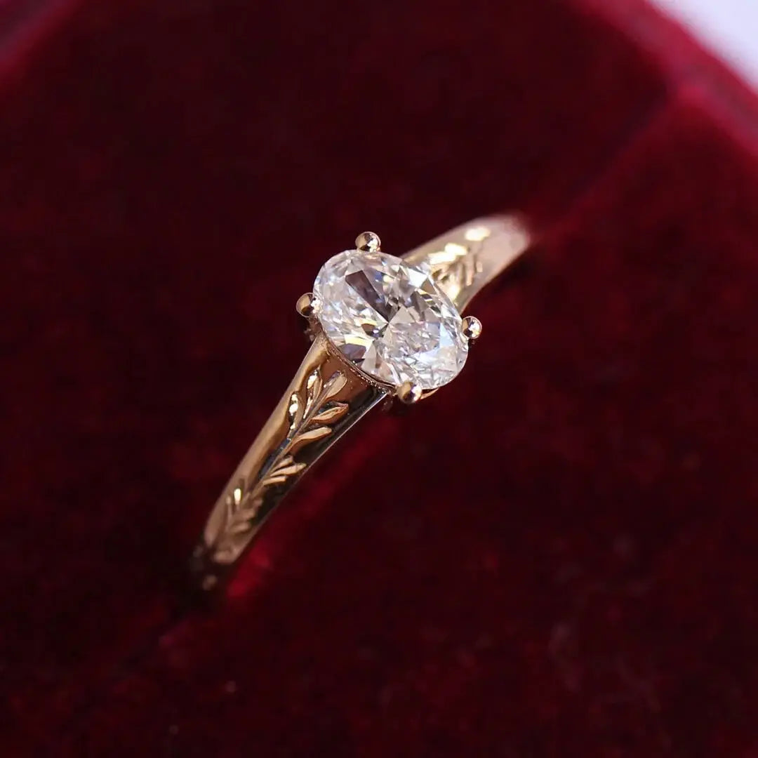 0.40 Karat F SI2 GIA Sertifikalı Vintage Kate Tasarım Pırlanta Yüzük