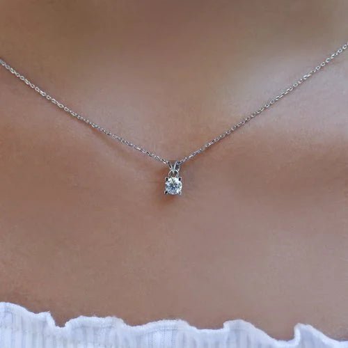 0.40 Karat Pırlanta Tektaş Kolye - İnza Pırlanta
