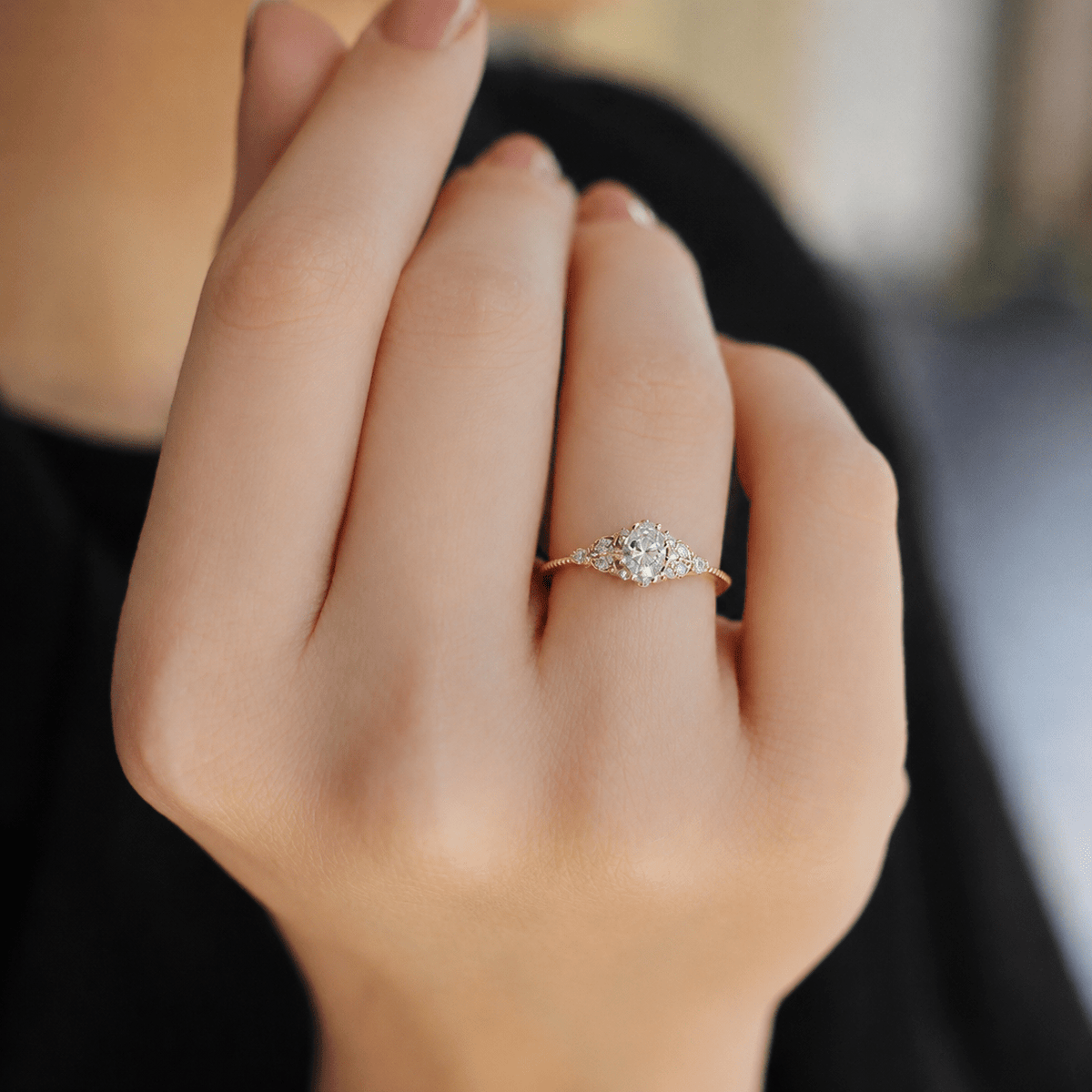 0.40 Karat Vintage Alice Tasarım Pırlanta Yüzük - İnza Pırlanta
