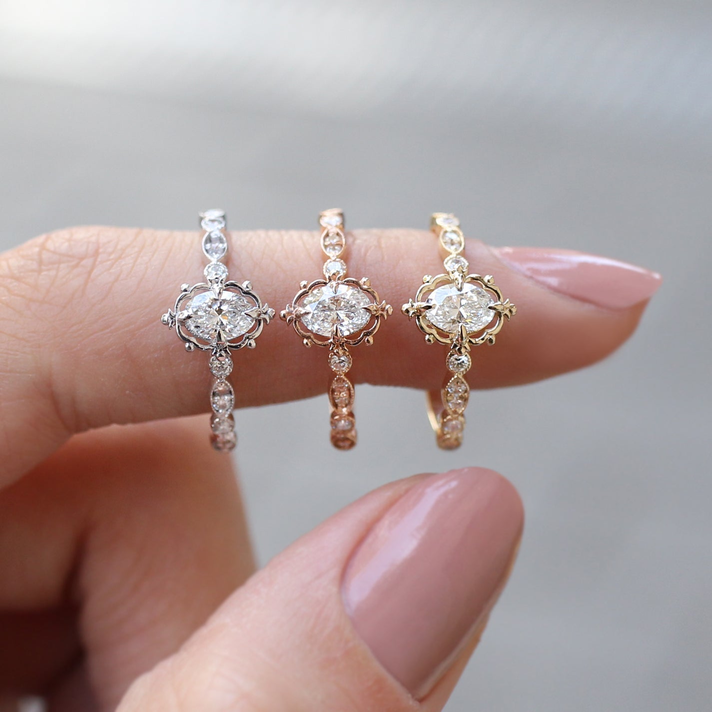 0.45 Karat Vintage Aria Tasarım Pırlanta Yüzük - İnza Pırlanta