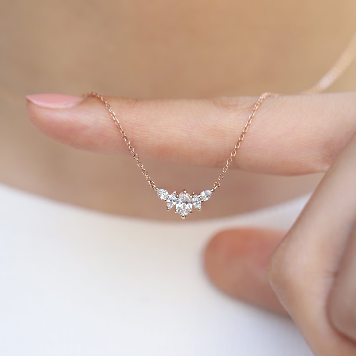 0.50 Karat Vintage Diana Pırlanta Kolye - İnza Pırlanta