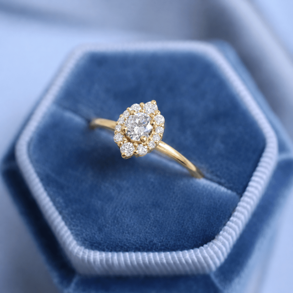 0.50 Karat Vintage Lina Tasarım Pırlanta Yüzük - İnza Pırlanta
