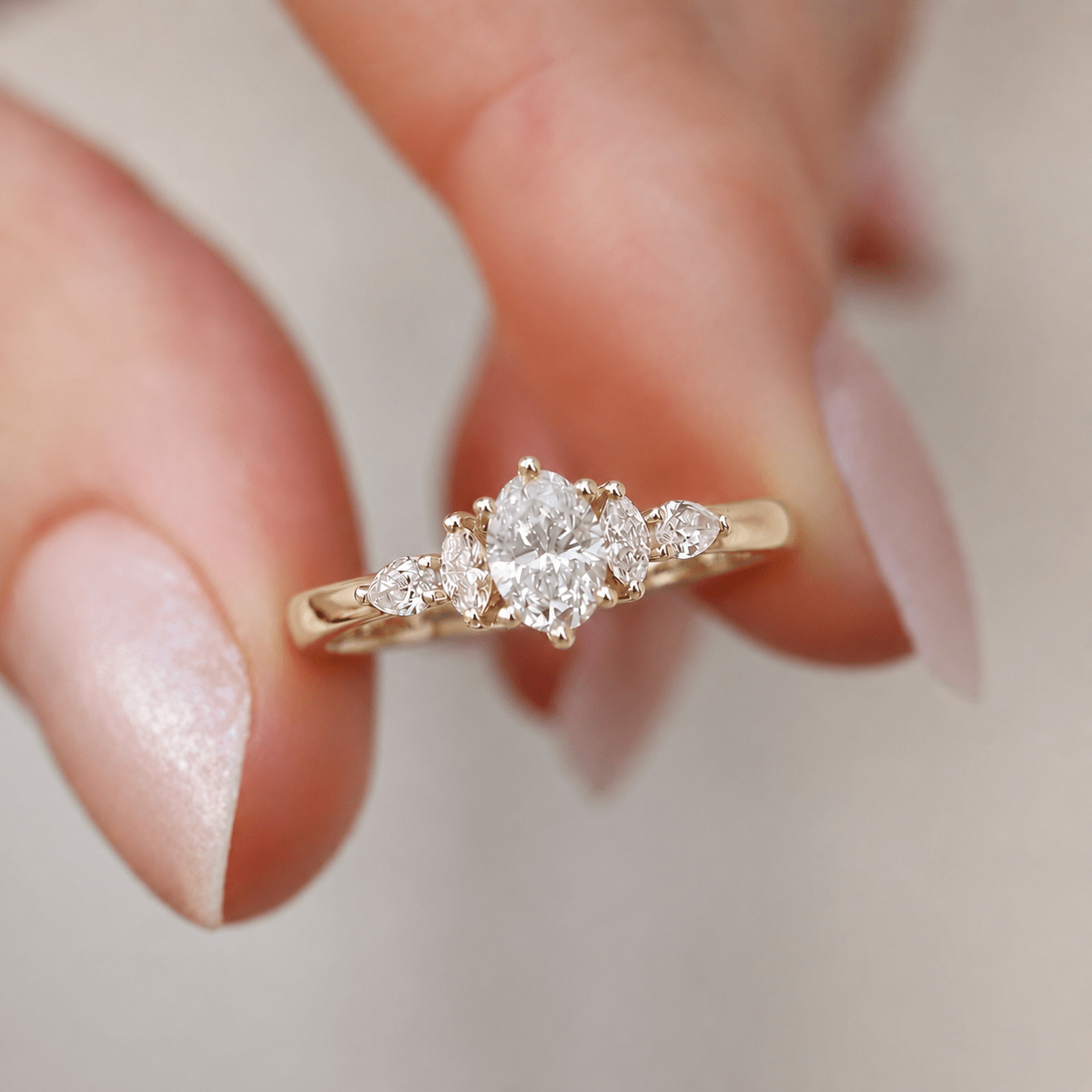 0.60 Karat E SI2 GIA Sertifikalı Vintage Diana Pırlanta Yüzük - İnza Pırlanta
