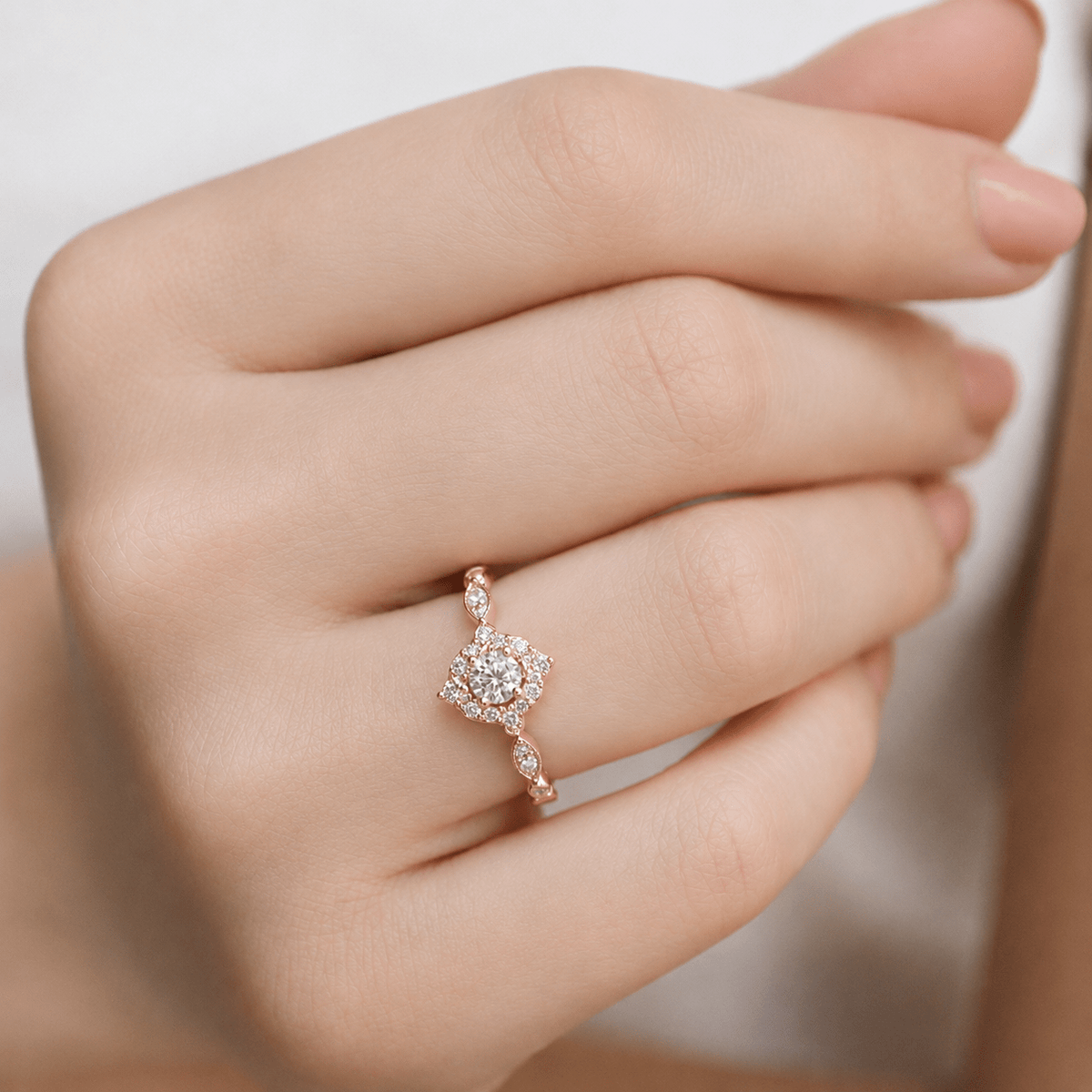0.60 Karat Vintage Lina Pırlanta Yüzük - İnza Pırlanta