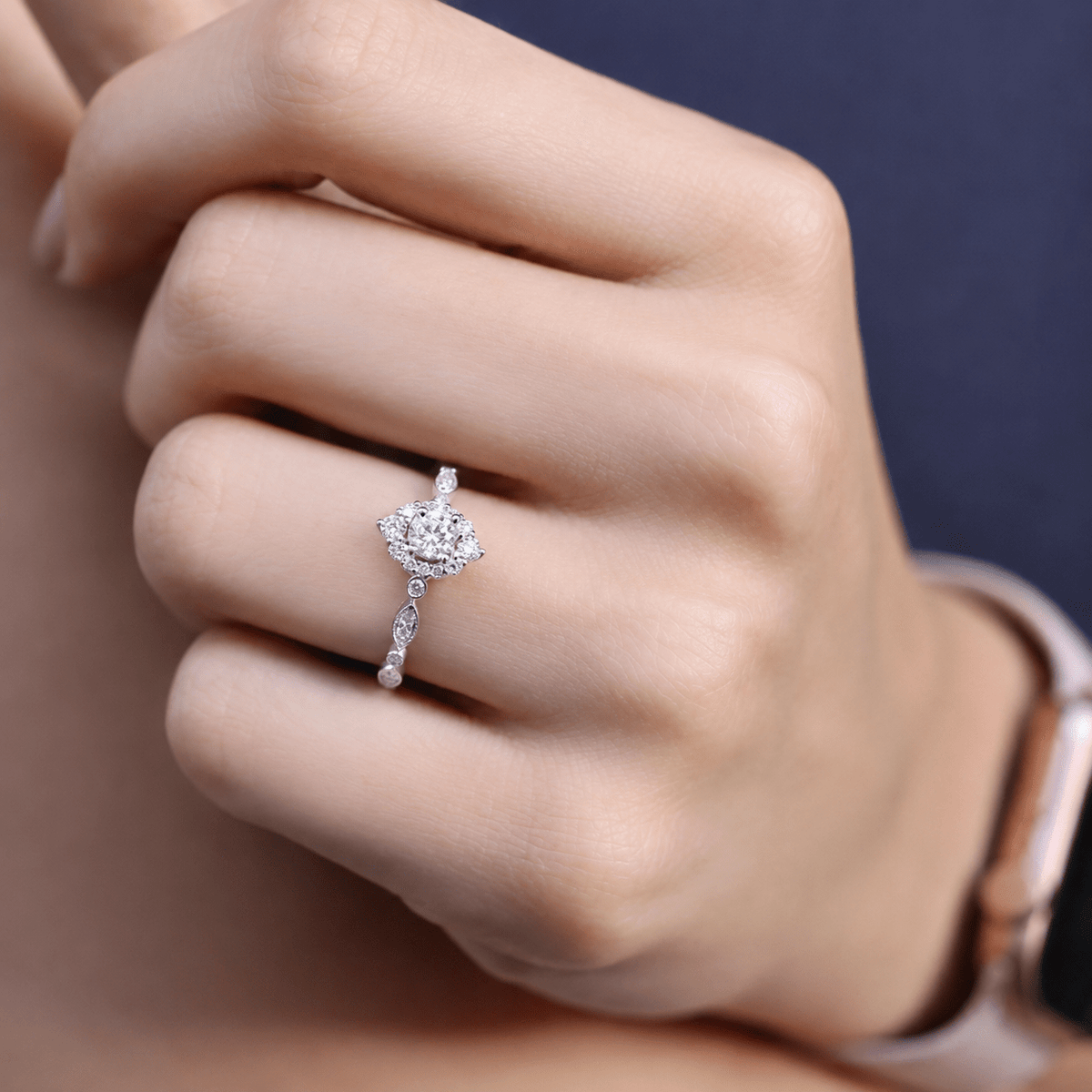 0.60 Karat Vintage Lina Pırlanta Yüzük - İnza Pırlanta