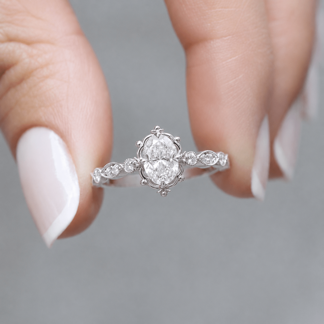 0.65 Karat Vintage Tasarım Aria Pırlanta Yüzük - İnza Pırlanta