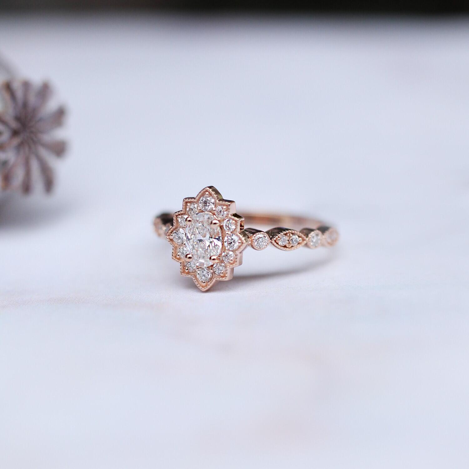 0.65 Karat Vintage Venice Pırlanta Yüzük - İnza Pırlanta