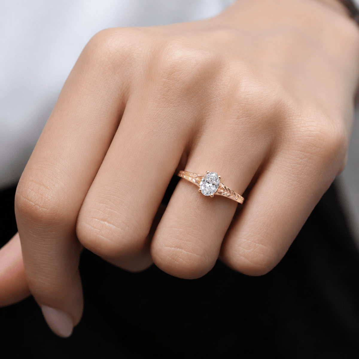 0.70 Karat D VS2 GIA Sertifikalı Vintage Kate Tasarım Pırlanta Yüzük - İnza Pırlanta