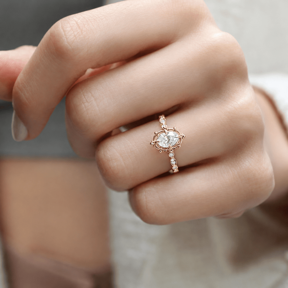 0.75 Karat Vintage Aria Tasarım Pırlanta Yüzük - İnza Pırlanta