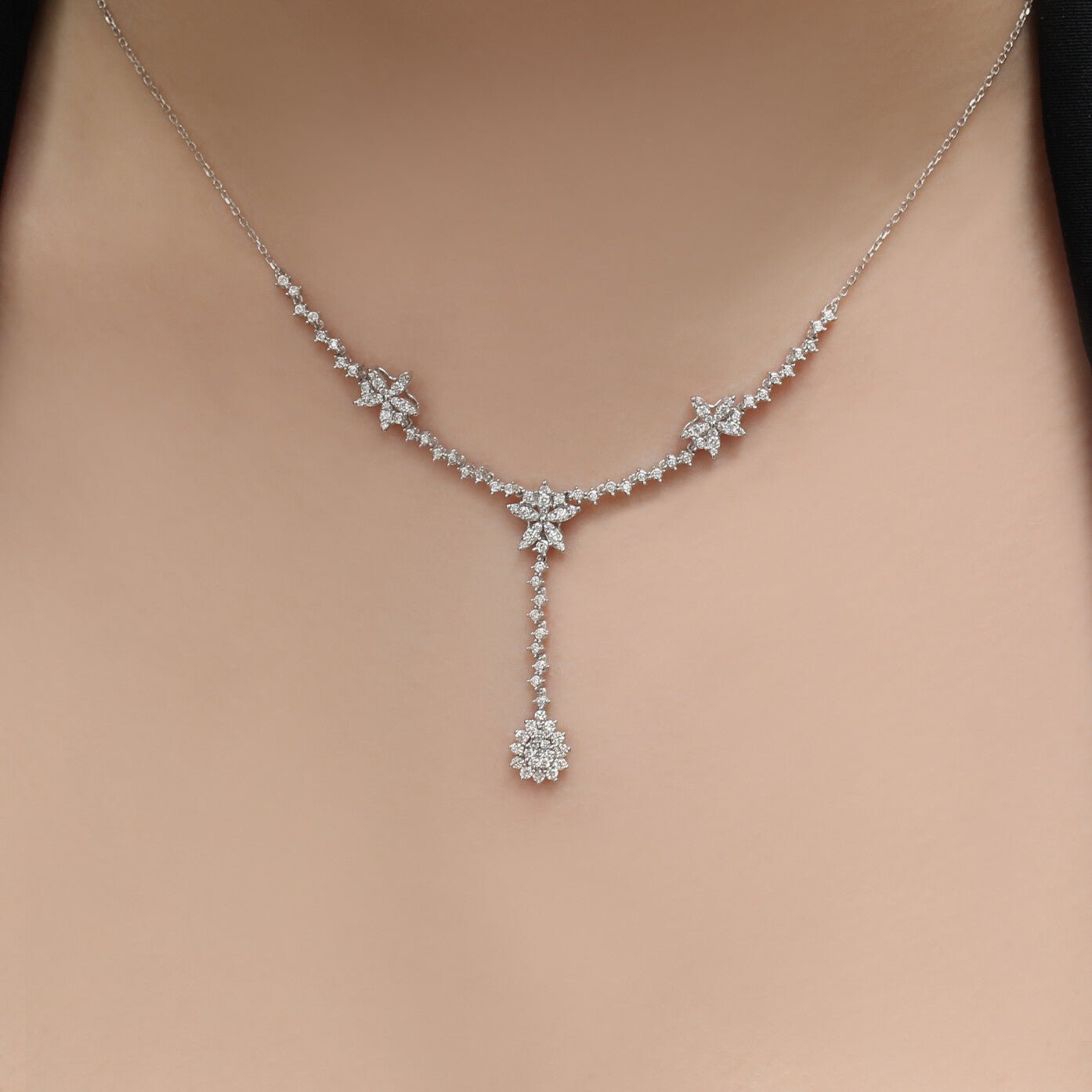 0.80 Karat Özel Tasarım Pırlanta Gerdanlık - İnza Pırlanta