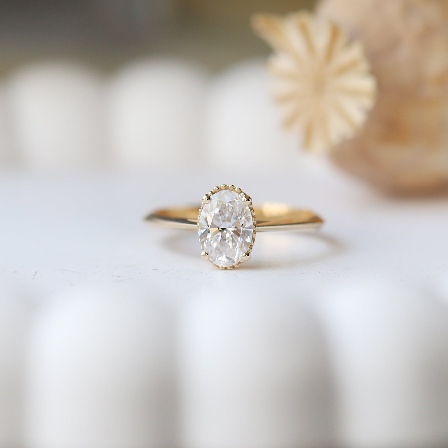 1.00 Karat D VS1 GIA Sertifikalı Oval Tektaş Yüzük - İnza Pırlanta