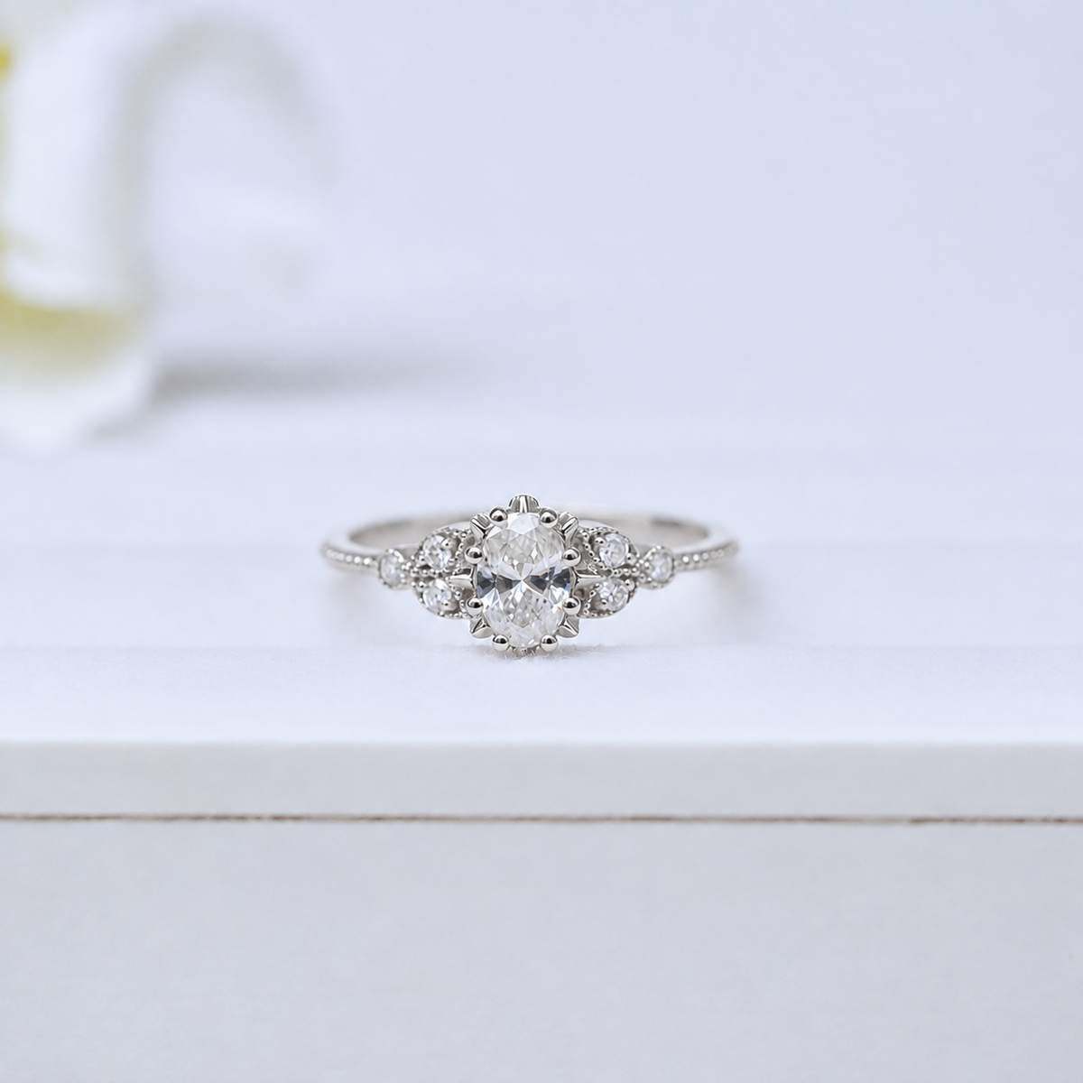 0.40 Carat Vintage Alice Design Diamond Ring