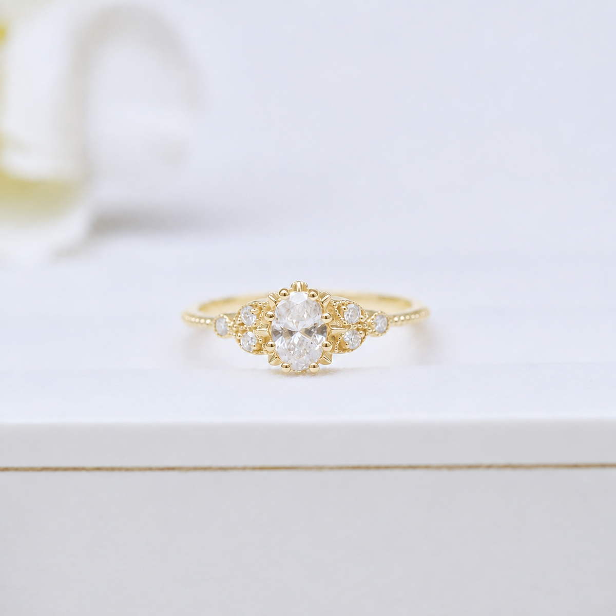 0.40 Carat Vintage Alice Design Diamond Ring