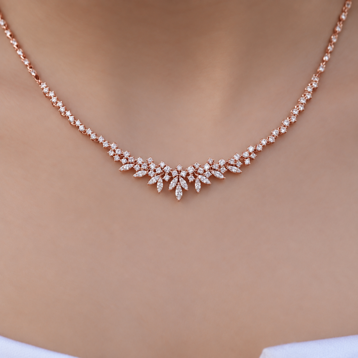 1.80 Carat Custom Design Diamond Necklace