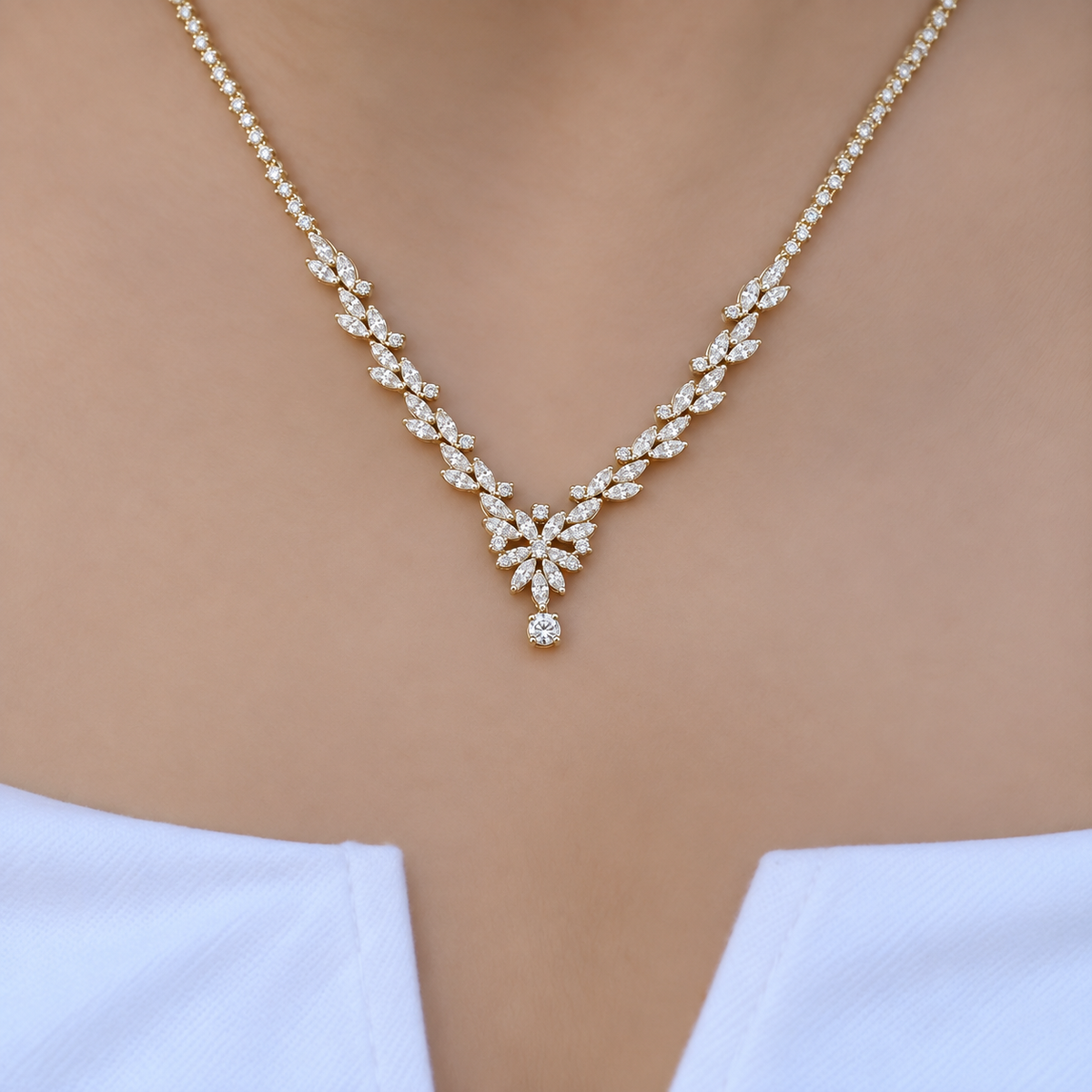 2.00 Carat Custom Design Diamond Necklace