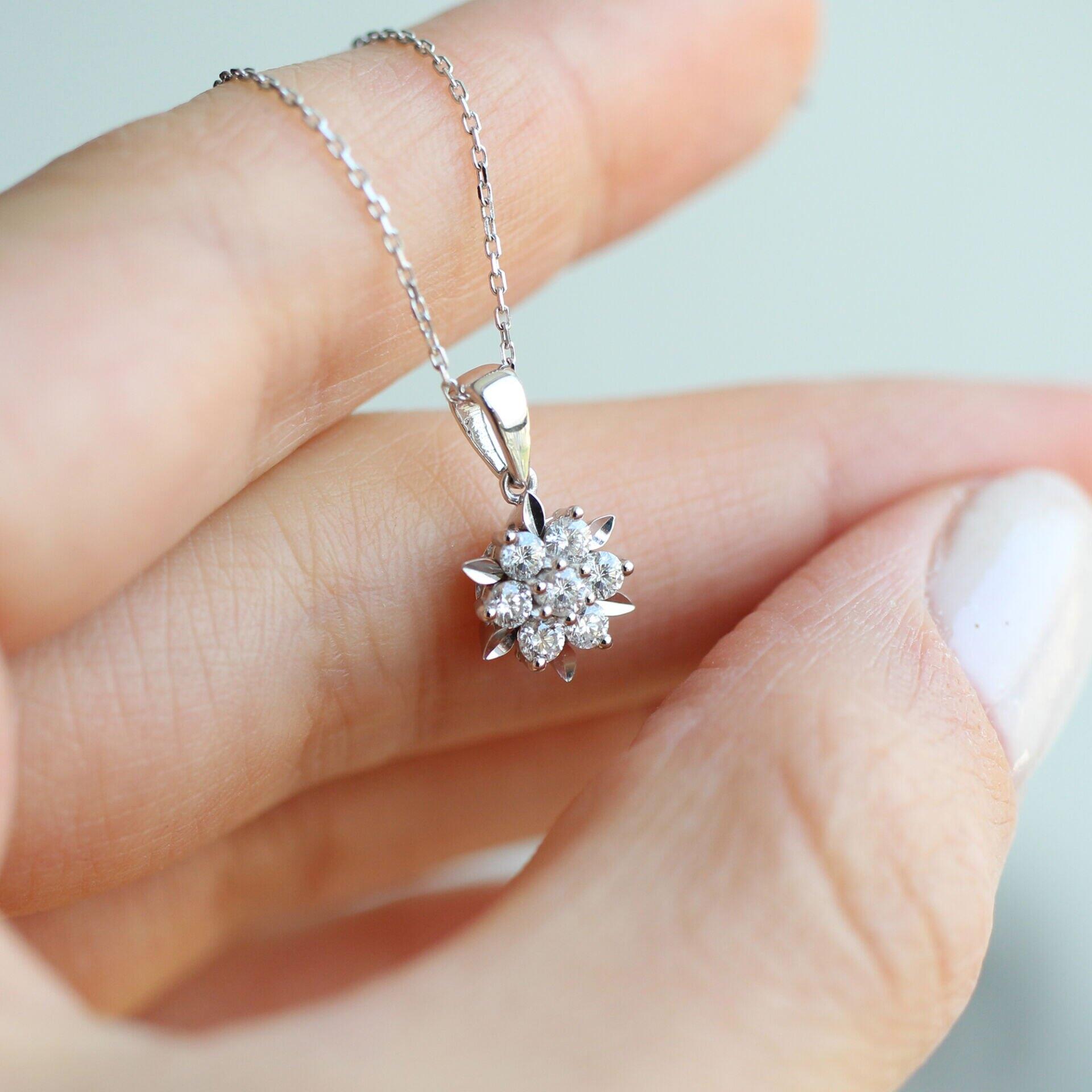 0.35 Karat Özel Tasarım Coronet Pırlanta Kolye - İnza Pırlanta