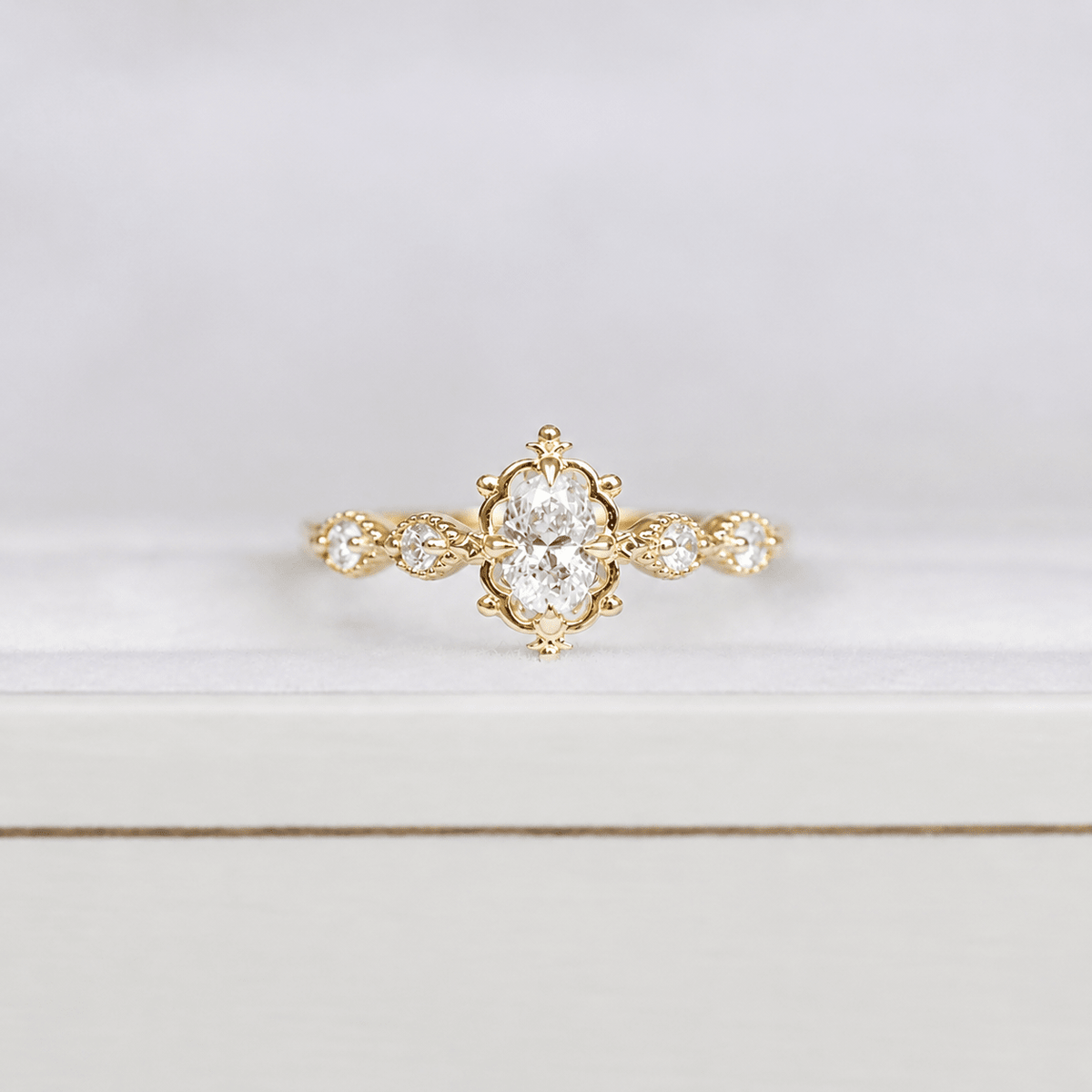 0.35 Karat Vintage Aria Tasarım Pırlanta Yüzük - İnza Pırlanta