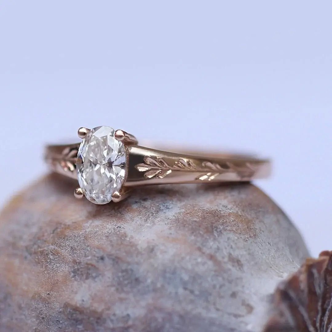0.40 Karat E VS2 GIA Sertifikalı Vintage Kate Tasarım Pırlanta Yüzük - İnza Pırlanta