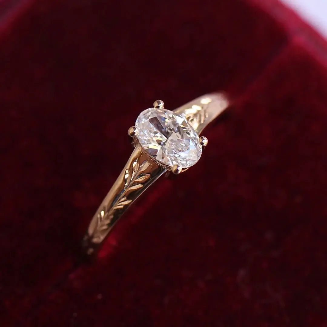 0.40 Karat E VS2 GIA Sertifikalı Vintage Kate Tasarım Pırlanta Yüzük - İnza Pırlanta