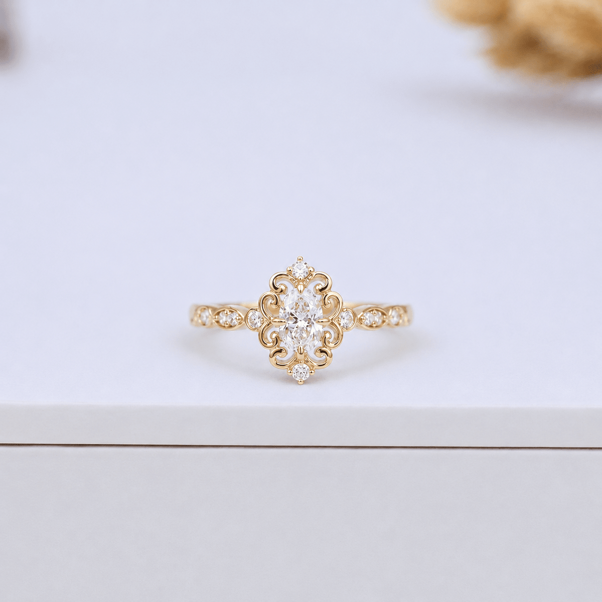 0.50 Karat Vintage Mia Tasarım Pırlanta Yüzük - İnza Pırlanta