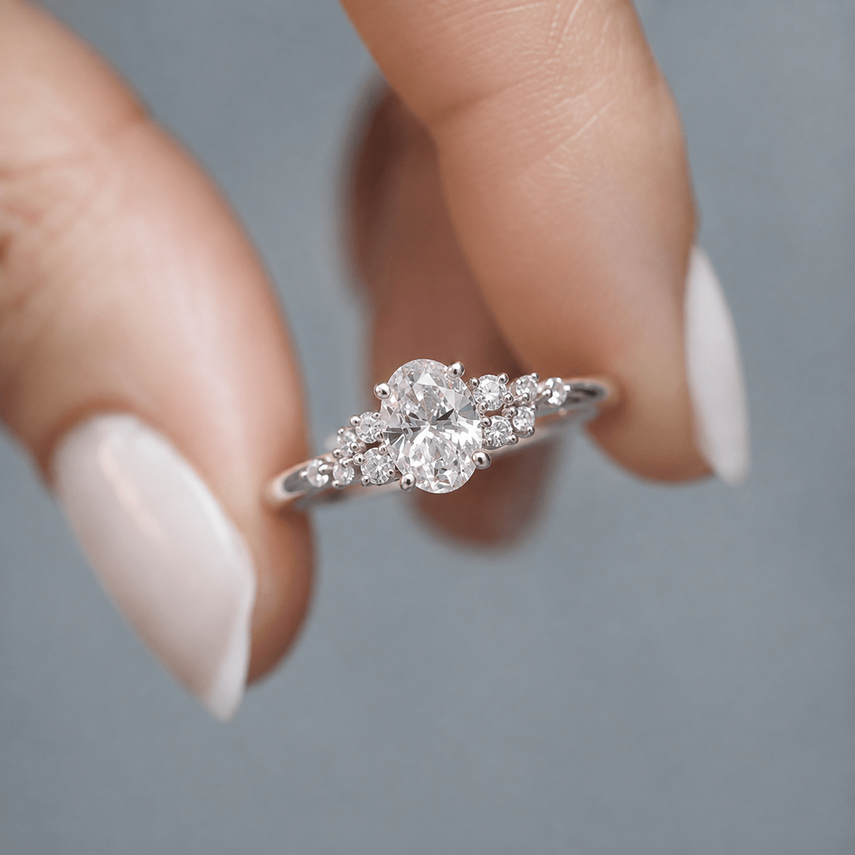 0.60 Karat D VS2 GIA Sertifikalı Oval Asimetri Pırlanta Yüzük - İnza Pırlanta