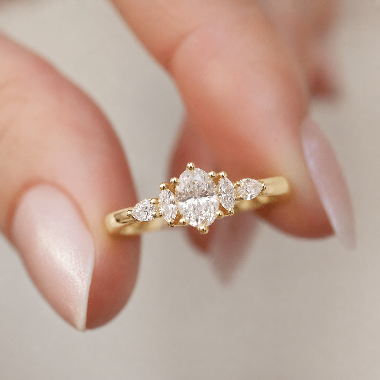 0.60 Karat D VS2 GIA Sertifikalı Vintage Diana Pırlanta Yüzük - İnza Pırlanta