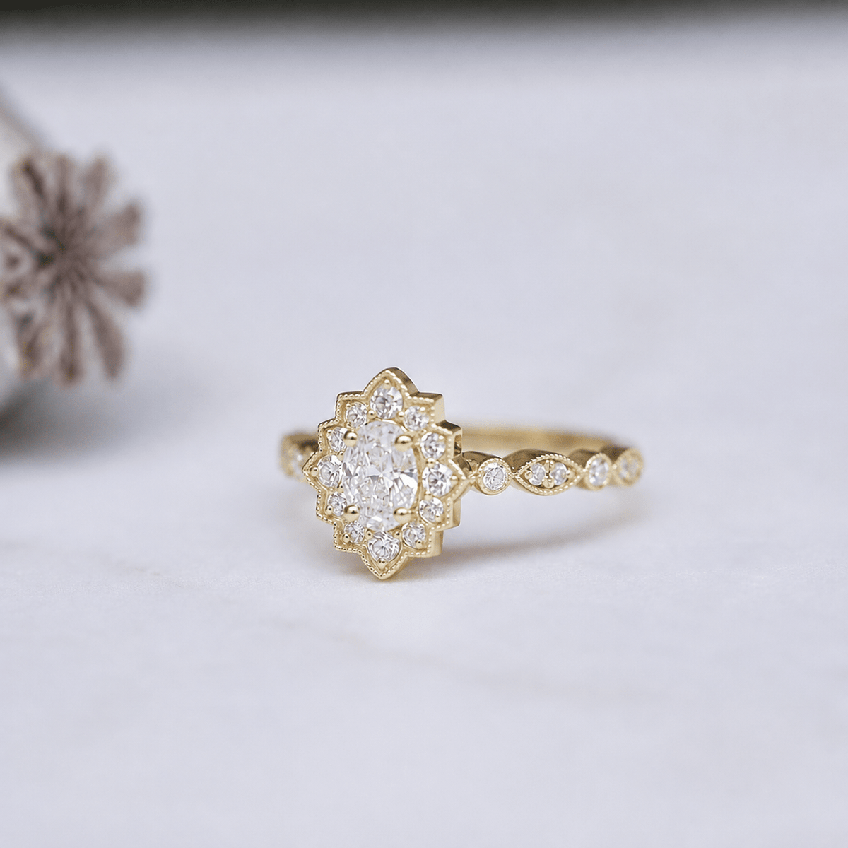 0.65 Karat Vintage Venice Pırlanta Yüzük - İnza Pırlanta