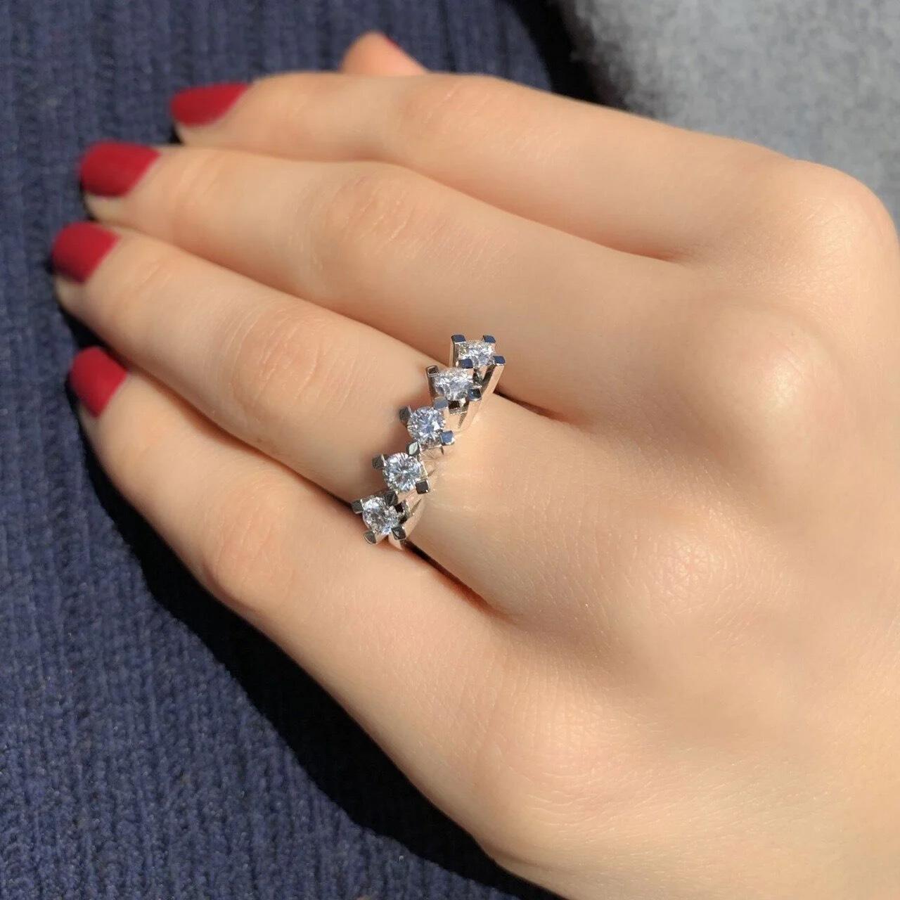 0.75 Karat Pırlanta Beştaş Yüzük - İnza Pırlanta