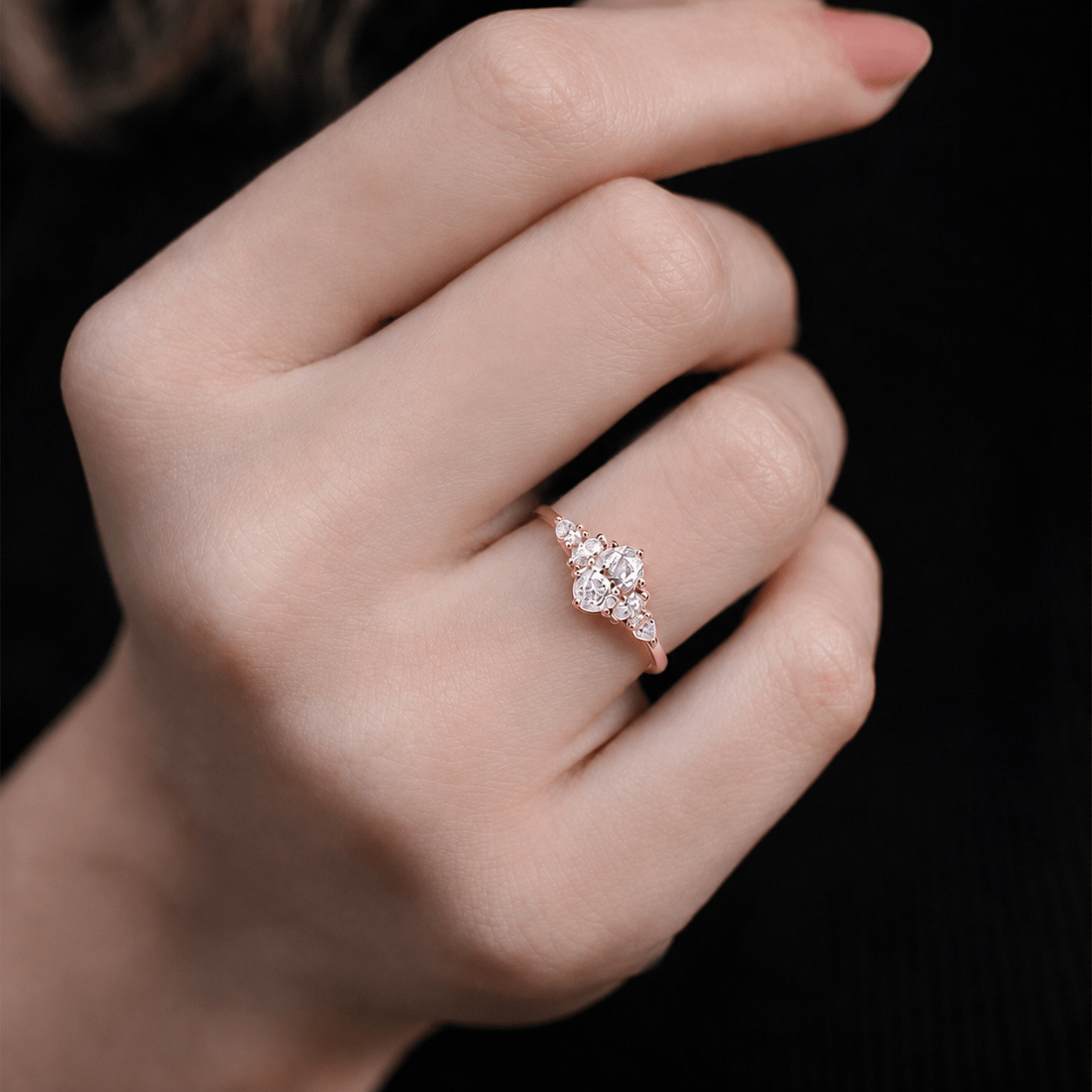 0.90 Karat E VS2 GIA Sertifikalı Vintage Diana Oval Pırlanta Yüzük - İnza Pırlanta