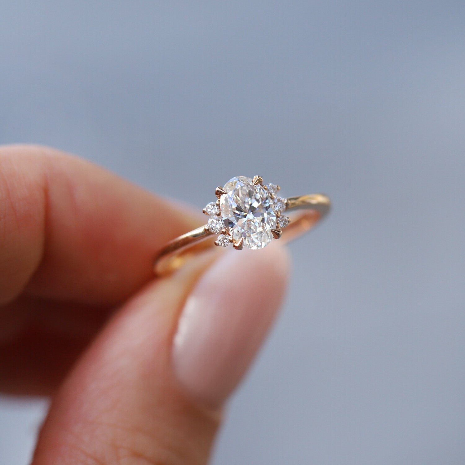 1.10 Karat G SI2 GIA Sertifikalı Vintage Özel Tasarım Lyra Pırlanta Yüzük - İnza Pırlanta