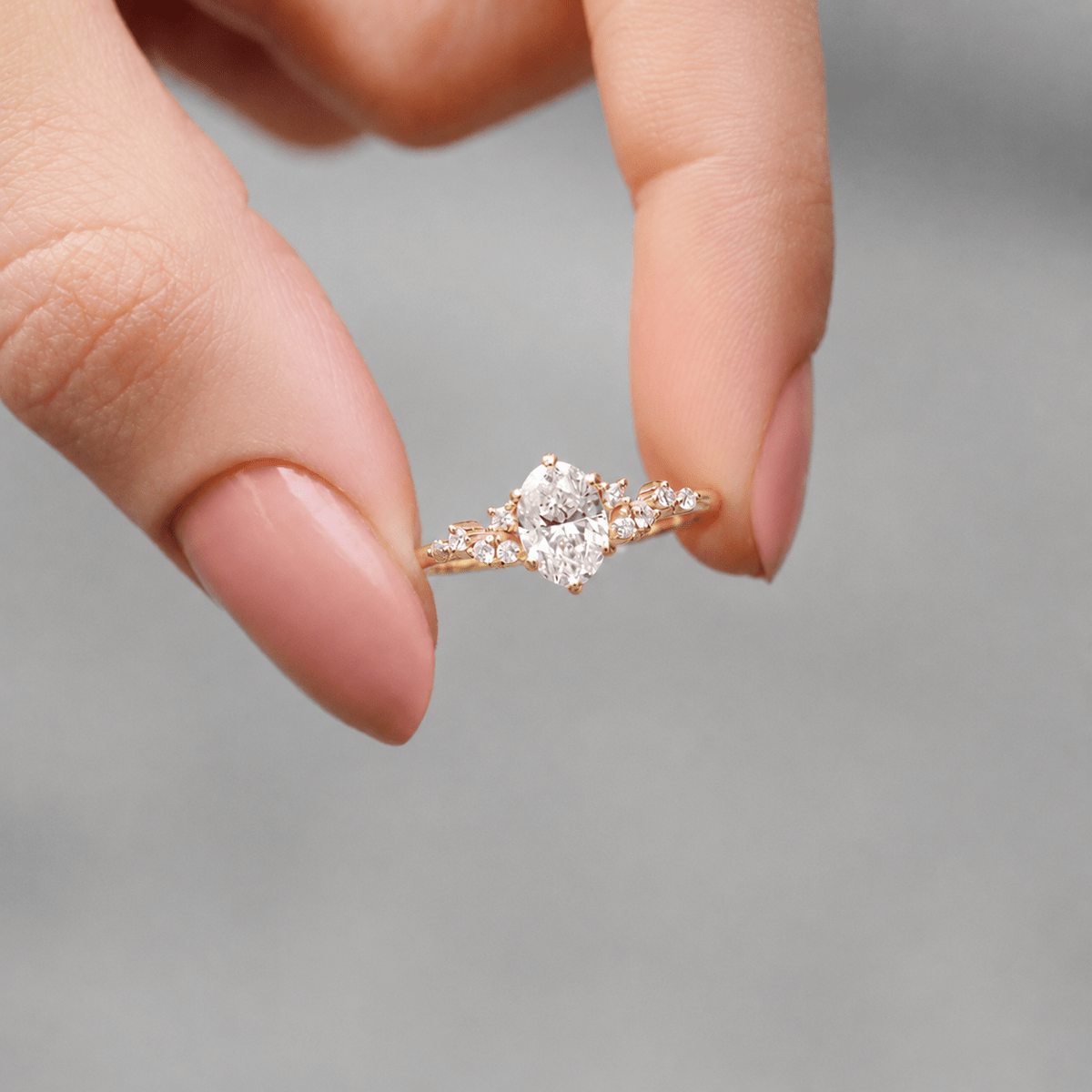 1.10 Karat Vintage Asimetri Pırlanta Tektaş Yüzük - İnza Pırlanta