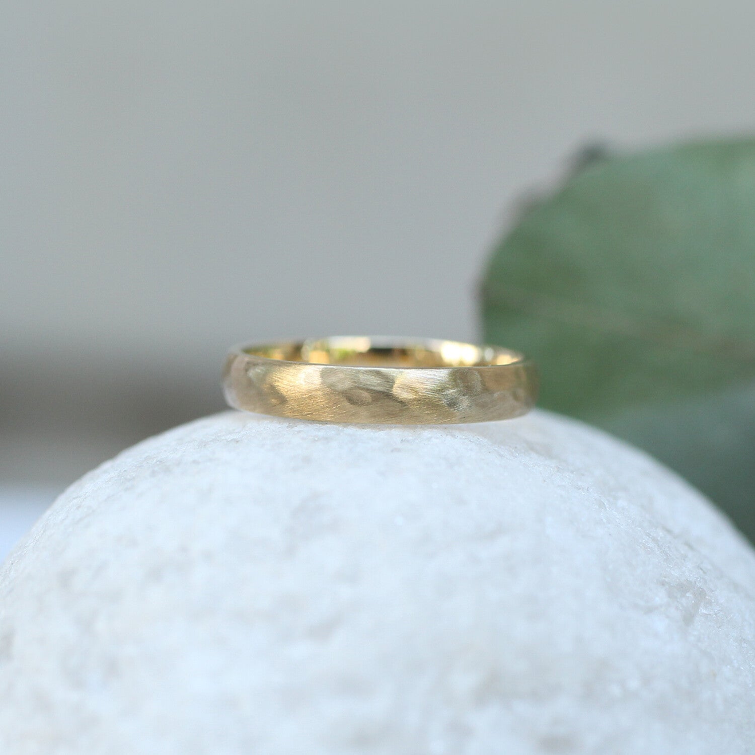 14 Ayar Altın Vintage Tasarım Dövme Alyans - İnza Pırlanta