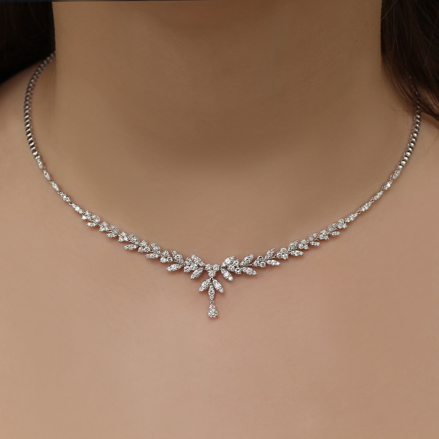 3.50 Karat Özel Tasarım Pırlanta Gerdanlık - İnza Pırlanta