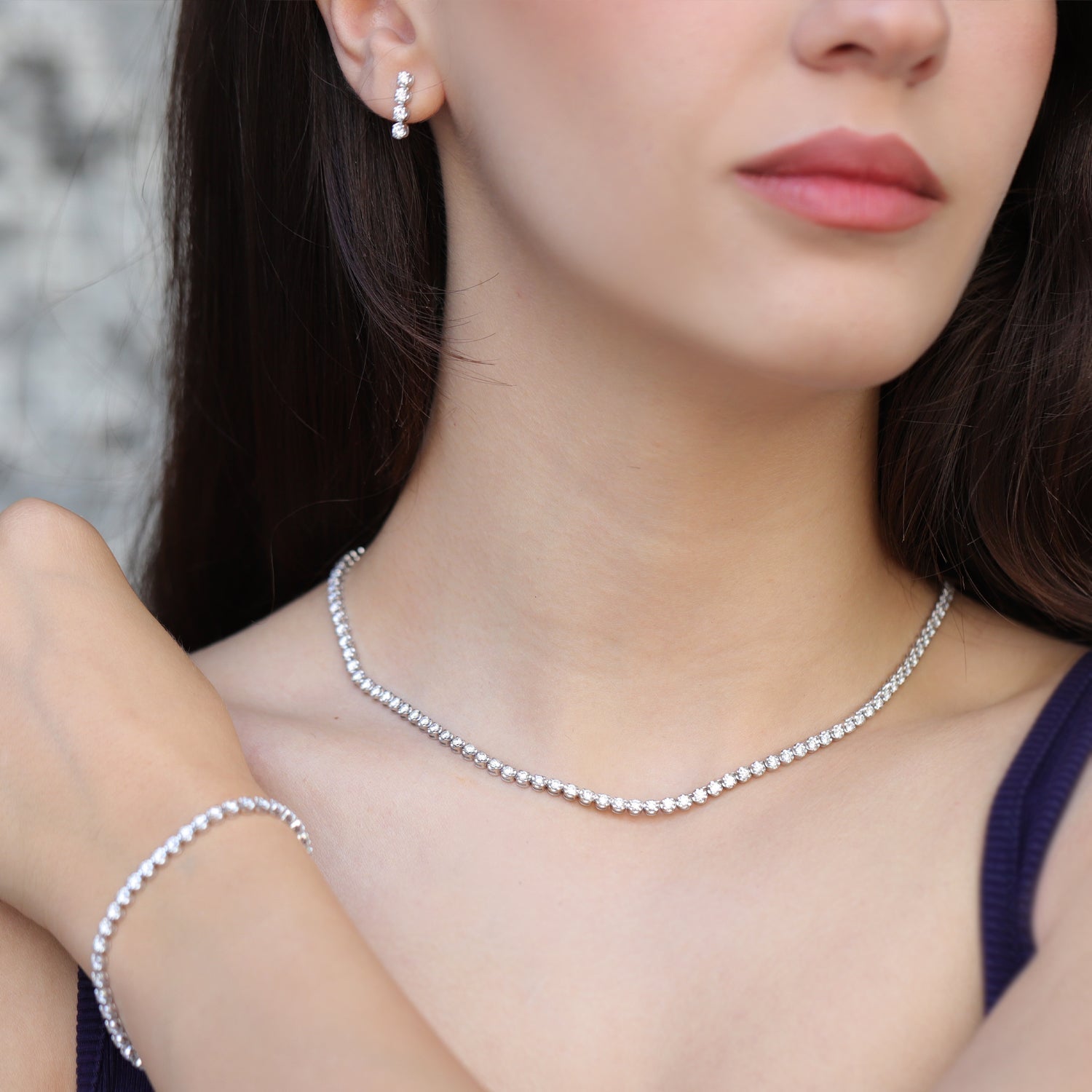 8.50 Karat Suyolu Pırlanta Set - İnza Pırlanta
