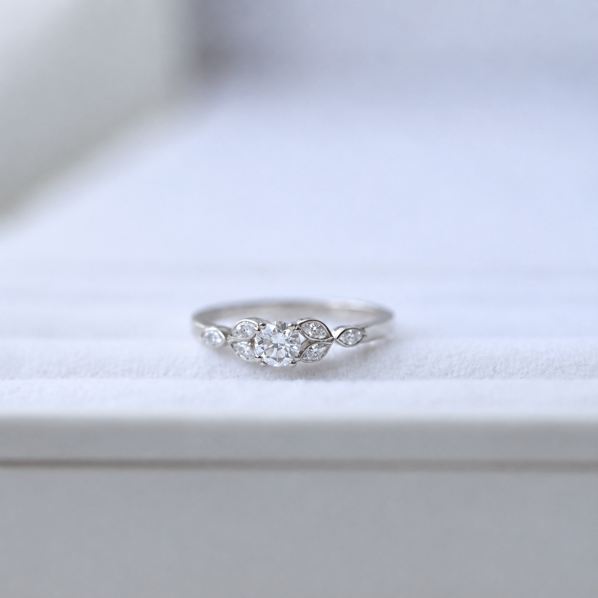 0,45 Karat Vintage Marquis-Diamantring