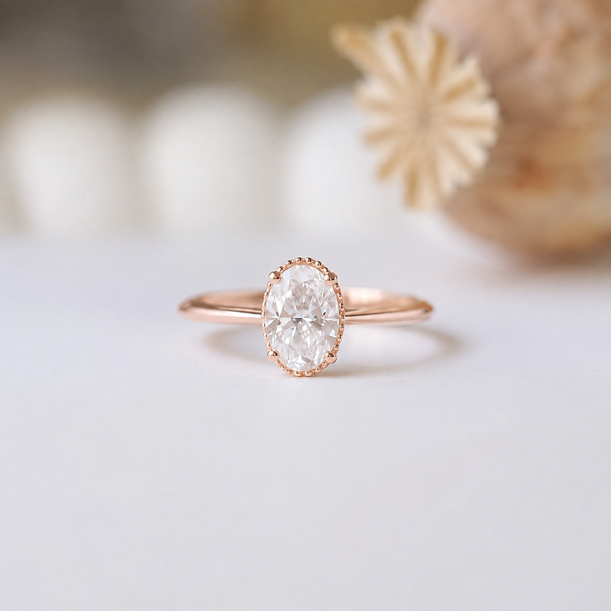 1.00 Carat D VS1 GIA Certified Oval Solitaire Ring