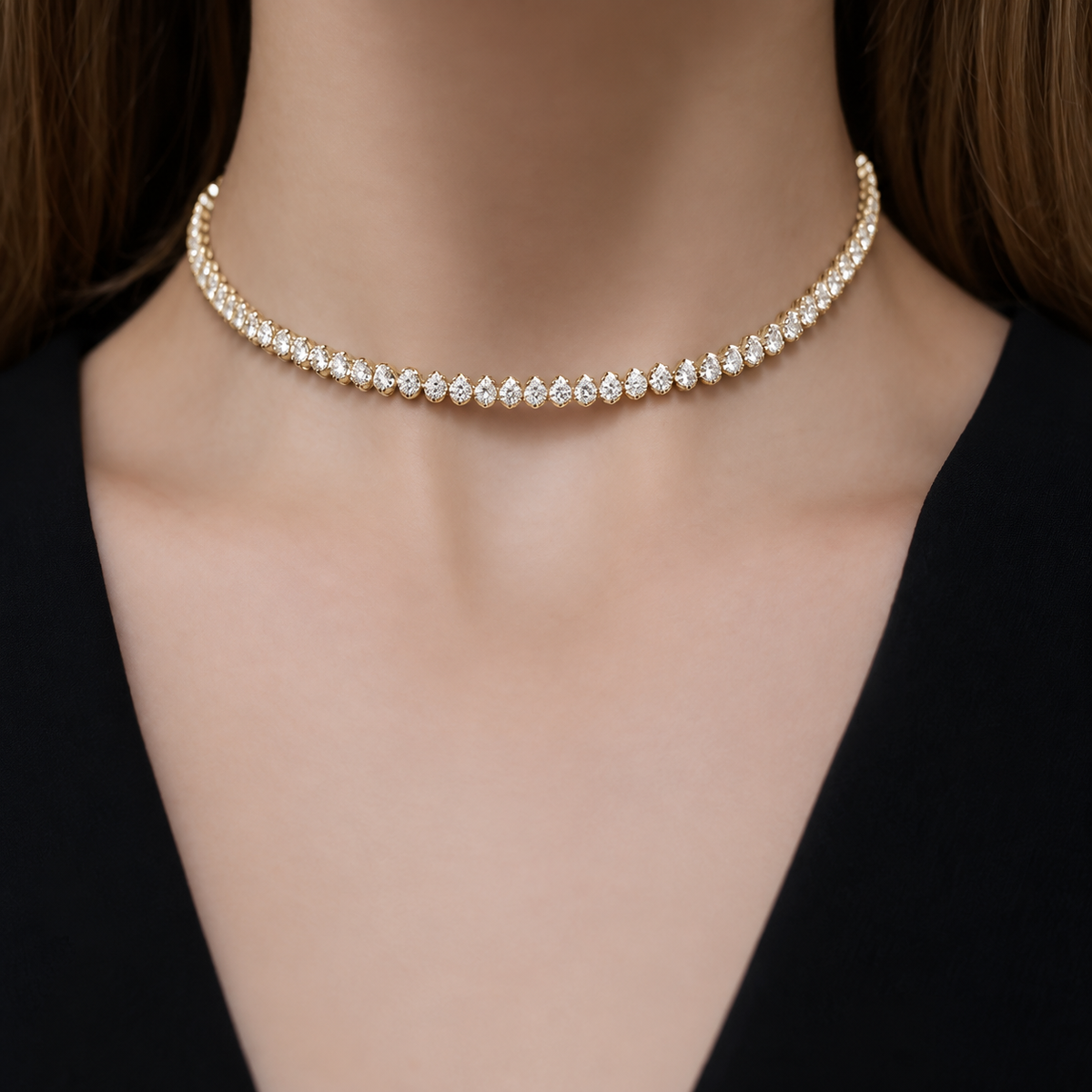7.50 Carat Diamond Tennis Necklace