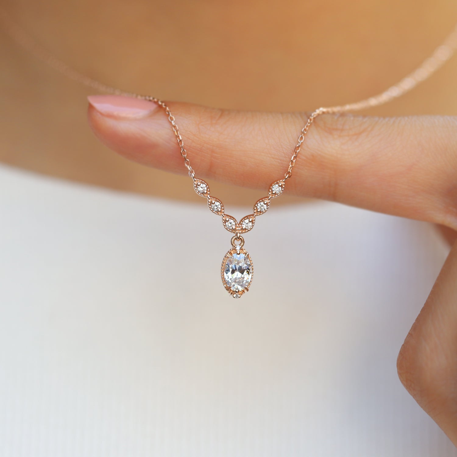 Vintage Tina Pırlanta & Beyaz Topaz Set - İnza Pırlanta